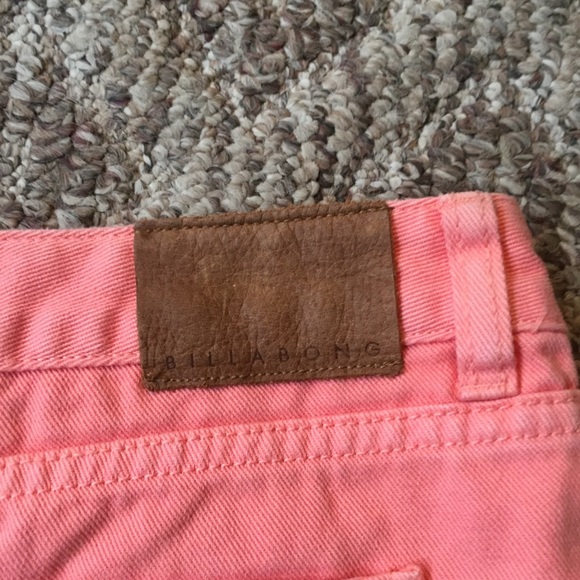 🔴 NWT Billabong Pink lace cut off Denim Shorts 29 - Picture 8 of 8
